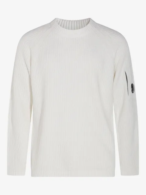 C.P. Company logo-patch sweater