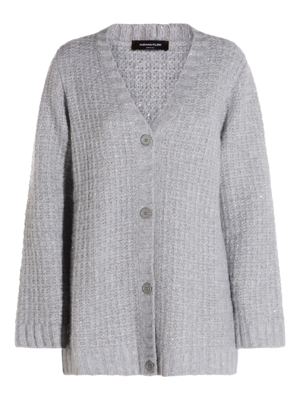 Fabiana Filippi button-up knit cardigan - Grigio