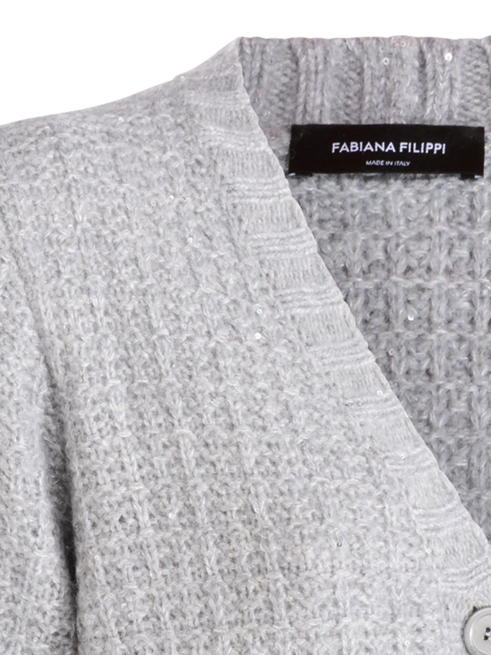 Fabiana Filippi Button-up vest Grijs