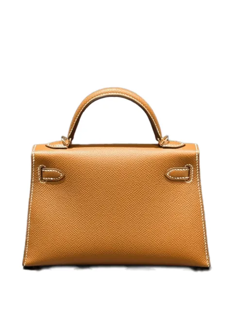 Hermès Pre-Owned 2024 mini Gold Kelly Sellier Epsom tote bag