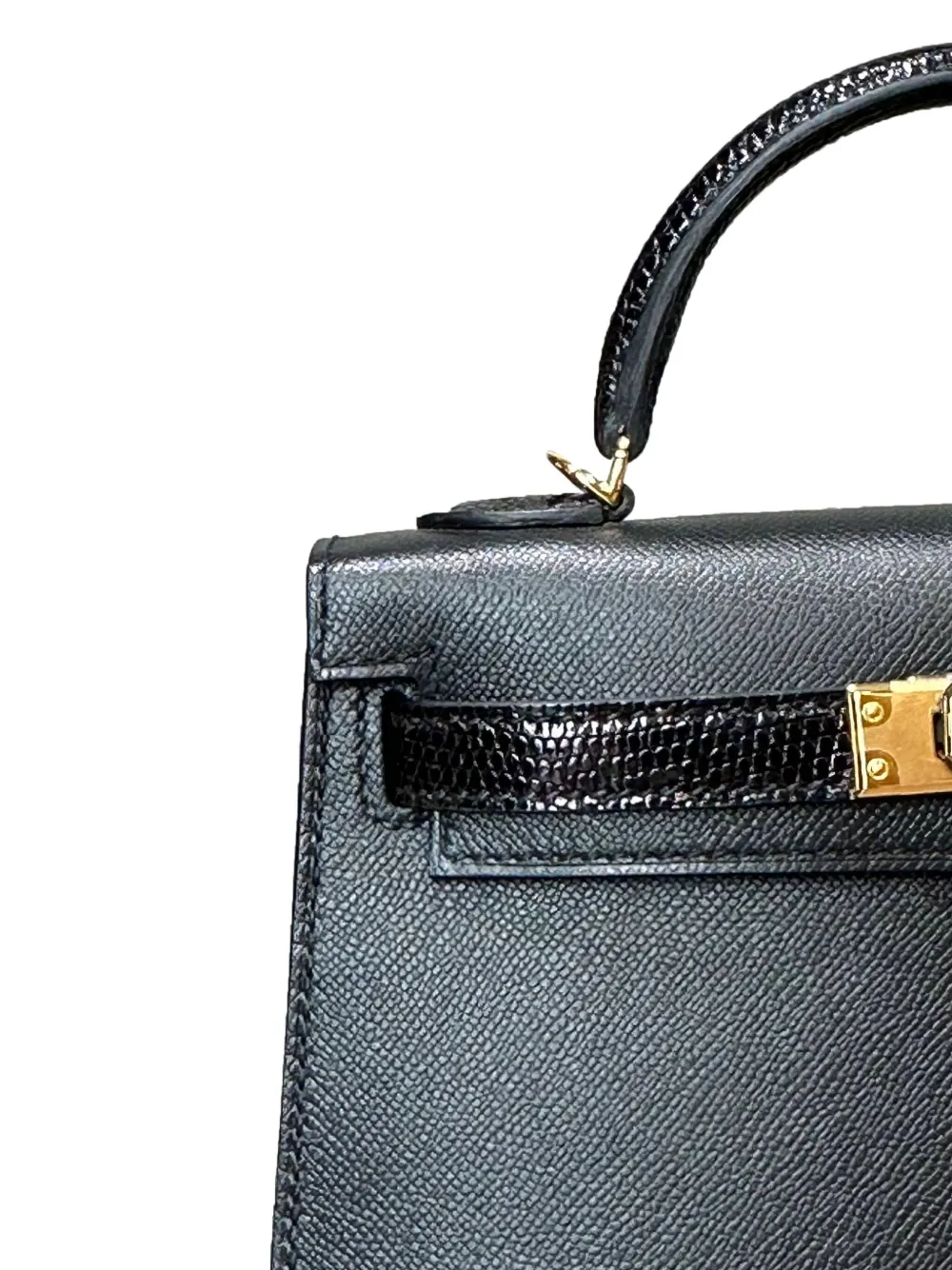 Pre-owned Hermes 2025 Mini Kelly Sellier 20 Tote Bag In Black