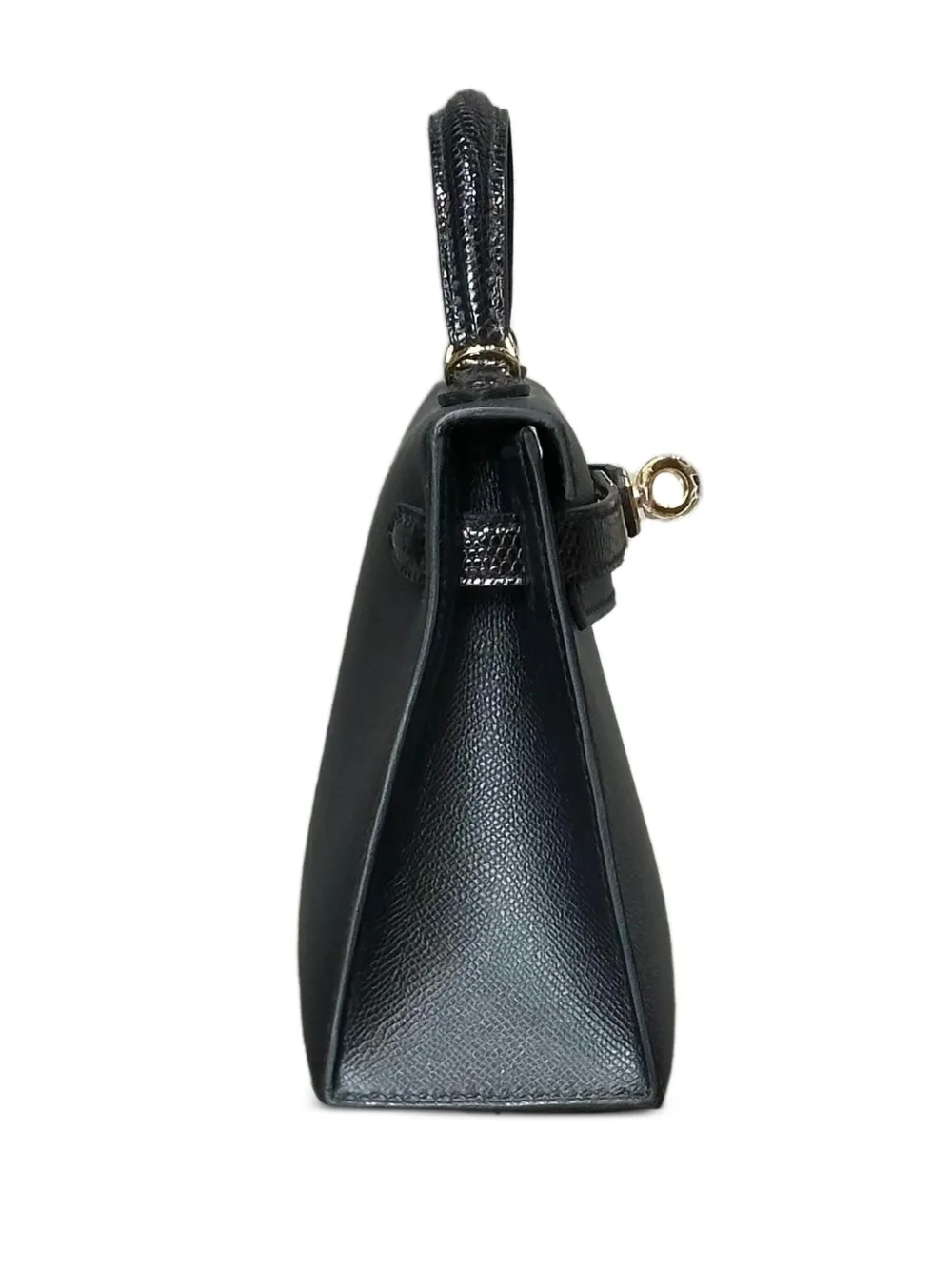 Pre-owned Hermes 2025 Mini Kelly Sellier 20 Tote Bag In Black