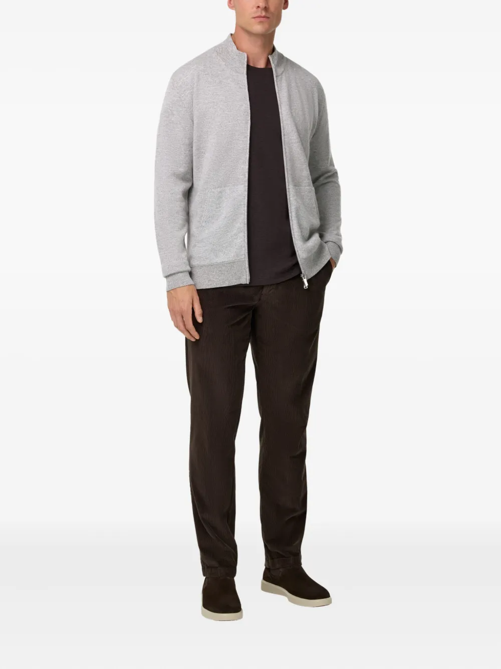 Boggi Milano zip-up mock-neck sweater | Knitted Sweaters | Image 2