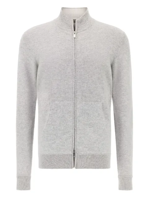 Boggi Milano zip-up mock-neck sweater