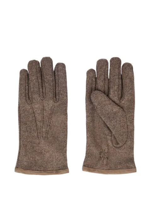 Boggi Milano mélange-effect gloves