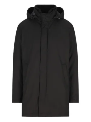 Moncler フーデッド ジャケット | ブラック | FARFETCH JP