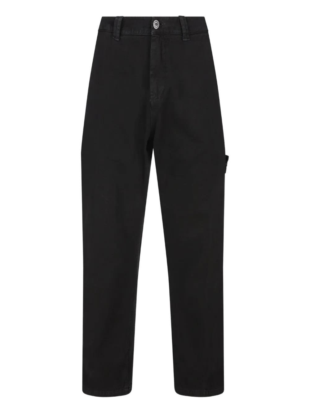 Stone Island logo-patch trousers | Blue | Image 1