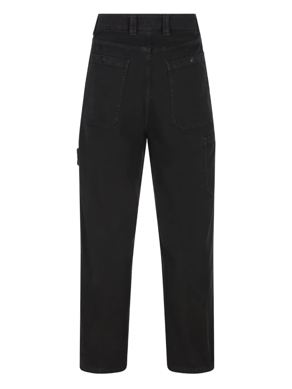 Stone Island logo-patch trousers | Regular-Fit & Straight Leg Pants | Image 2