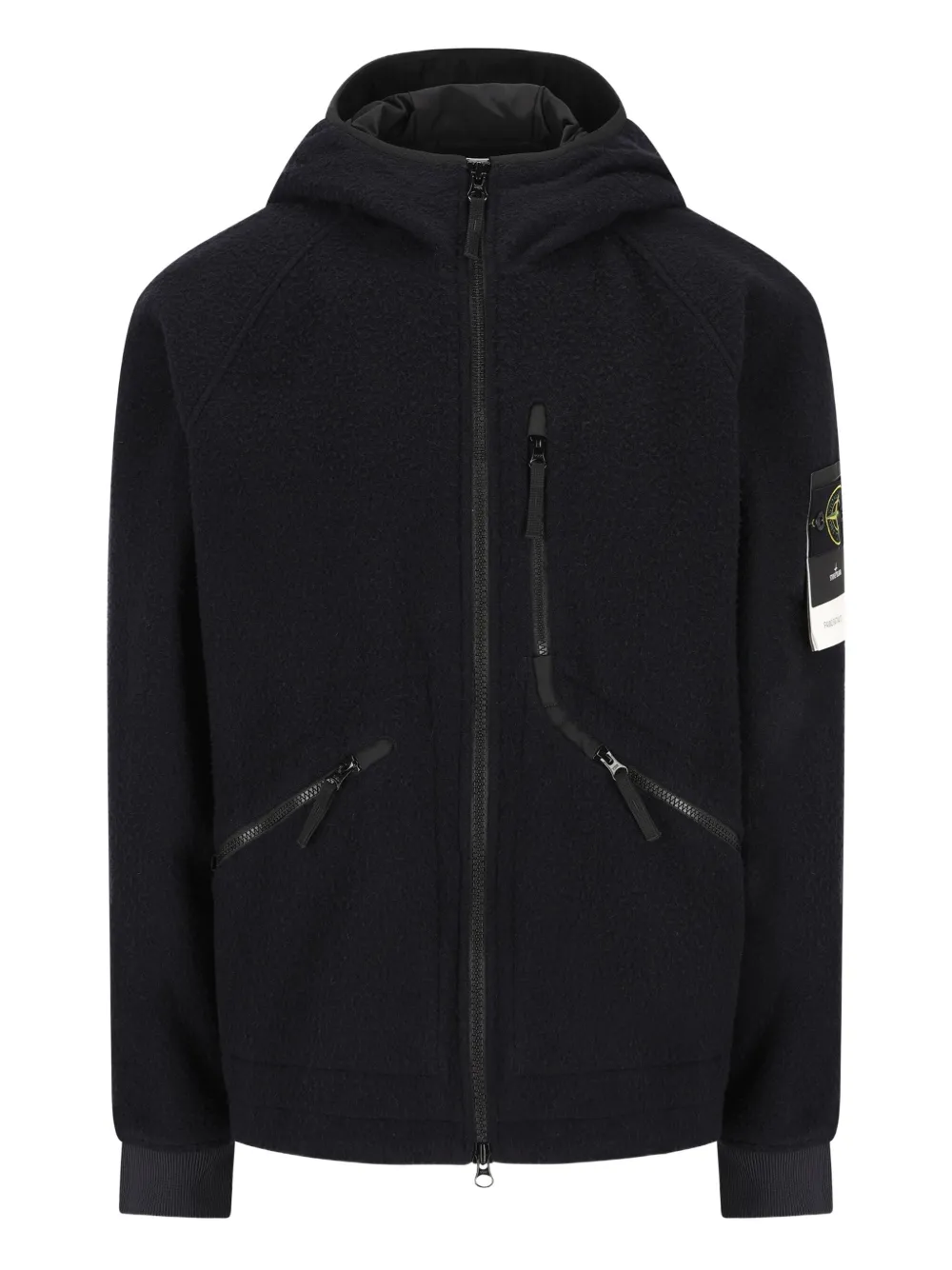 Stone Island hooded zip-up jacket | Blue | Image 1