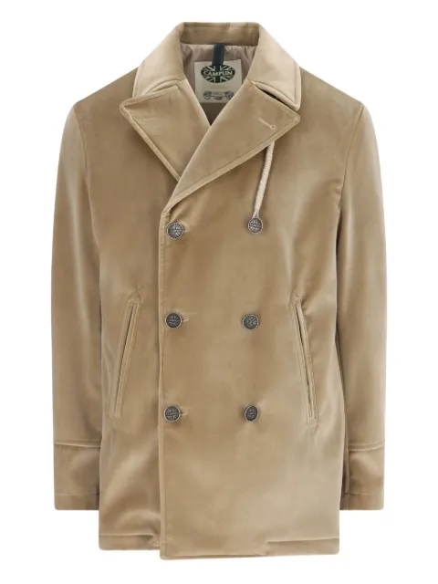 Camplin notched-lapel double-breasted coat