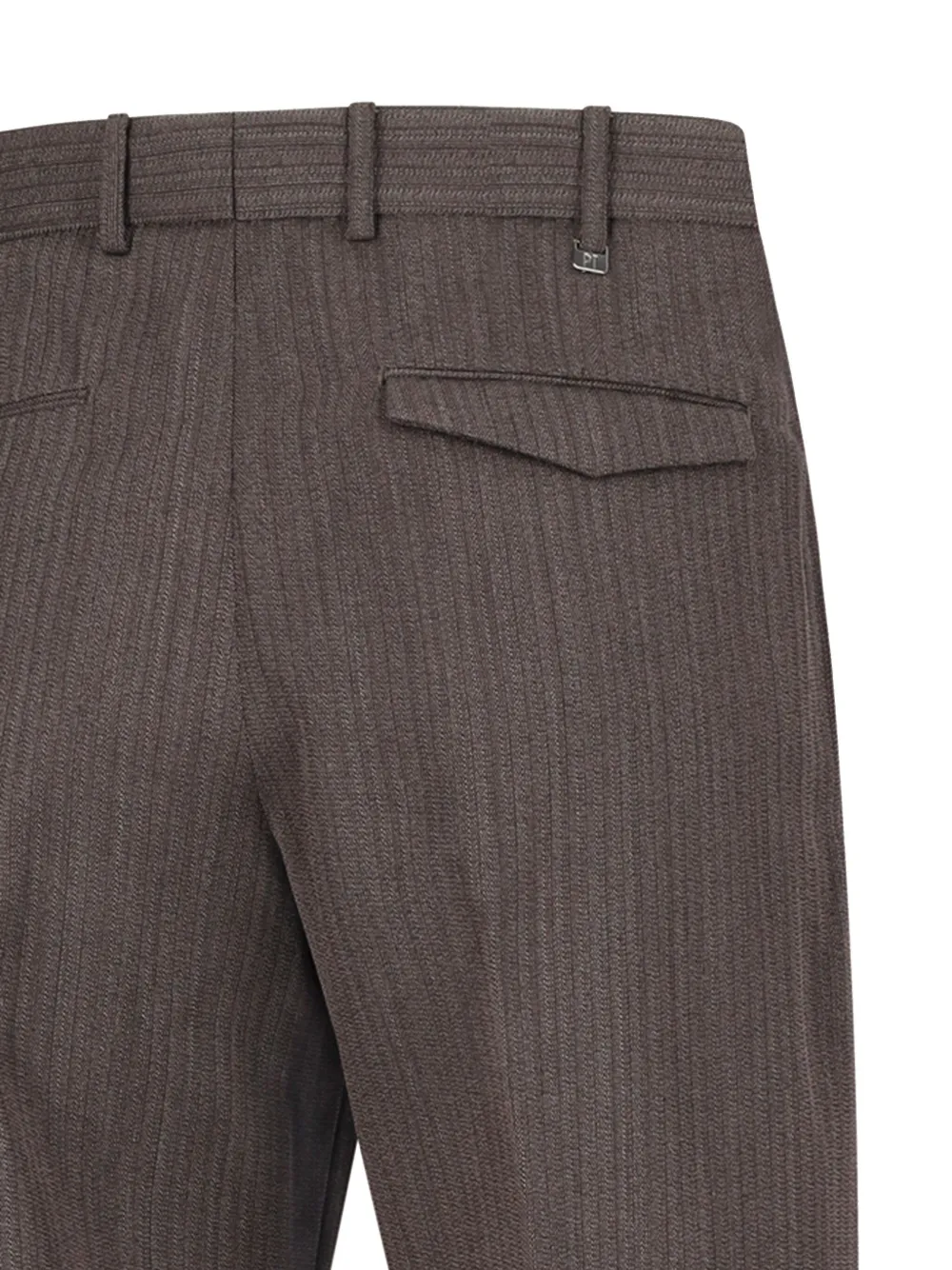 PT Torino Micheal broek met krijtstreep Bruin