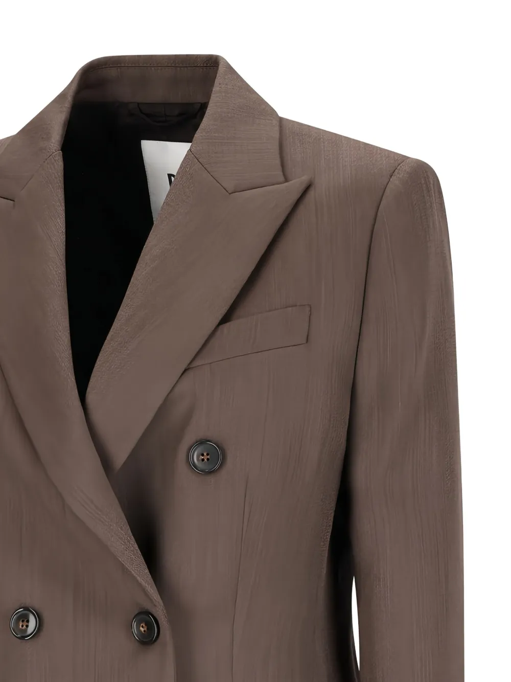 Pt Torino Double-breasted Wool Blazer In Brown