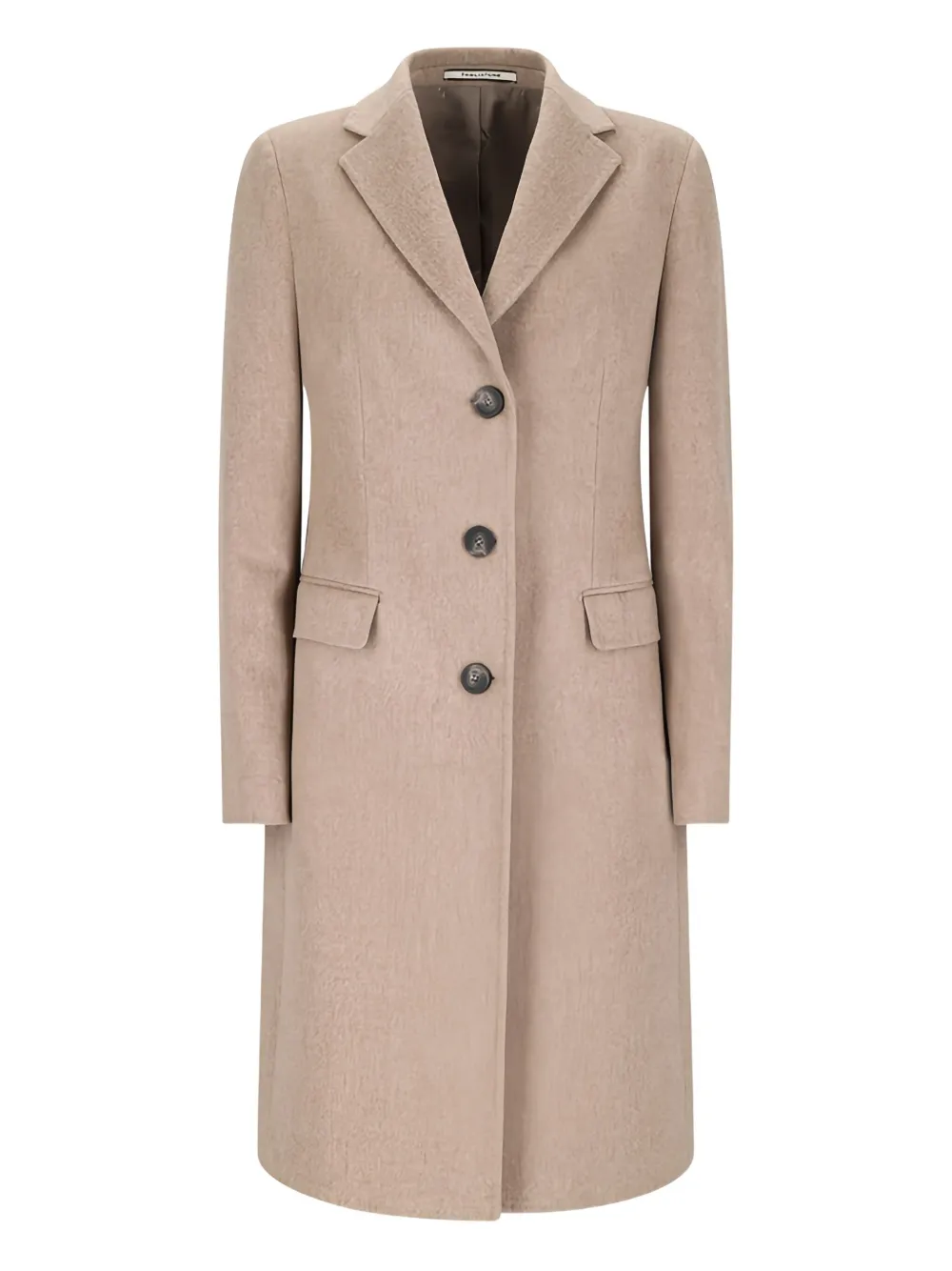 Tagliatore Buttoned Coat In Brown