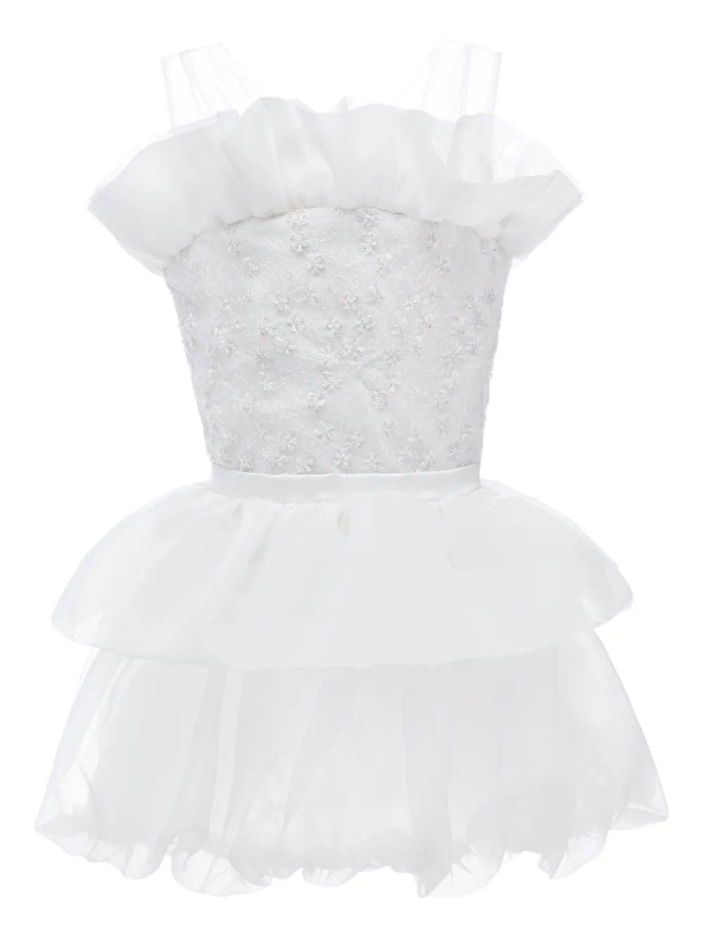 Tulleen Isabella ruffled dress | White | Image 1