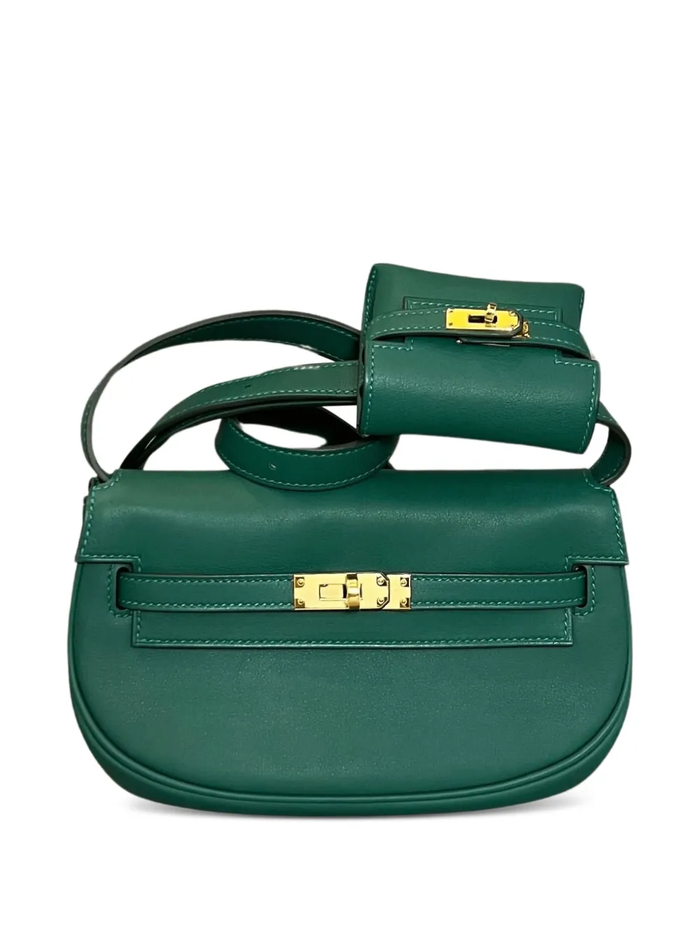 Hermès Pre-Owned 2024 Kelly Moove Swift  cross body bag | Green | Image 1