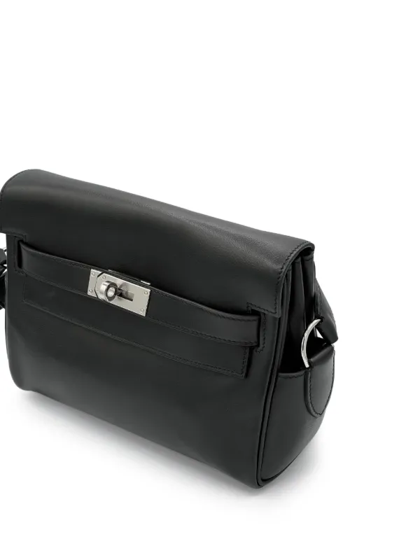 Hermès Pre-Owned ケリーメッセンジャー スイフトレザー パラジウム