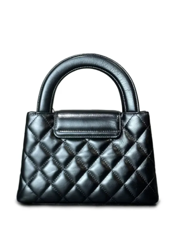 CHANEL Pre-Owned 2025 ナノ ケリー マトラッセ カーフスキン ゴールド