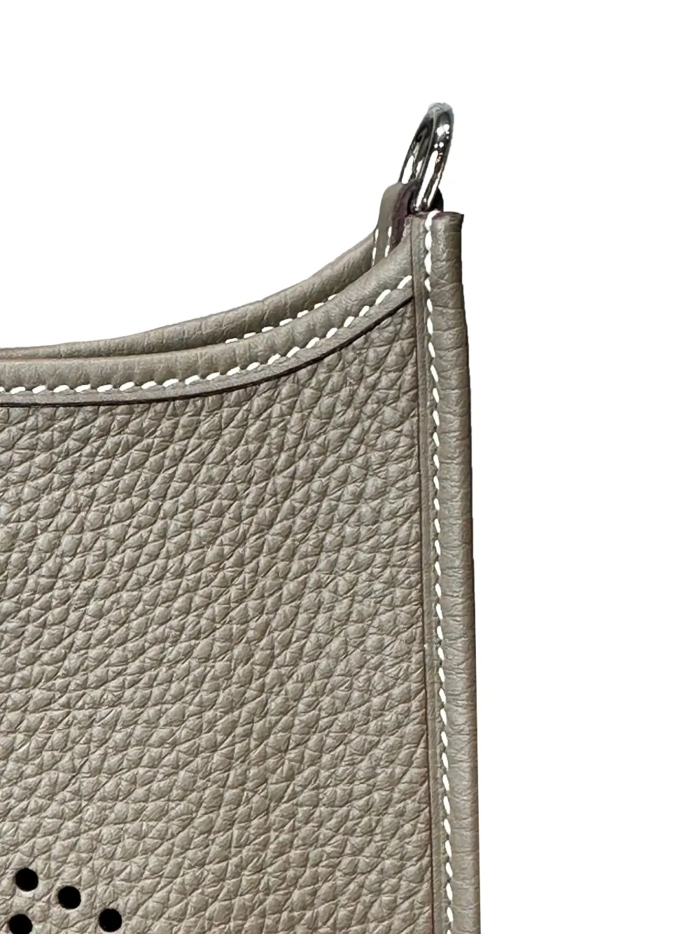 Pre-owned Hermes Evelyne 16 Cross Body Bag In Gray