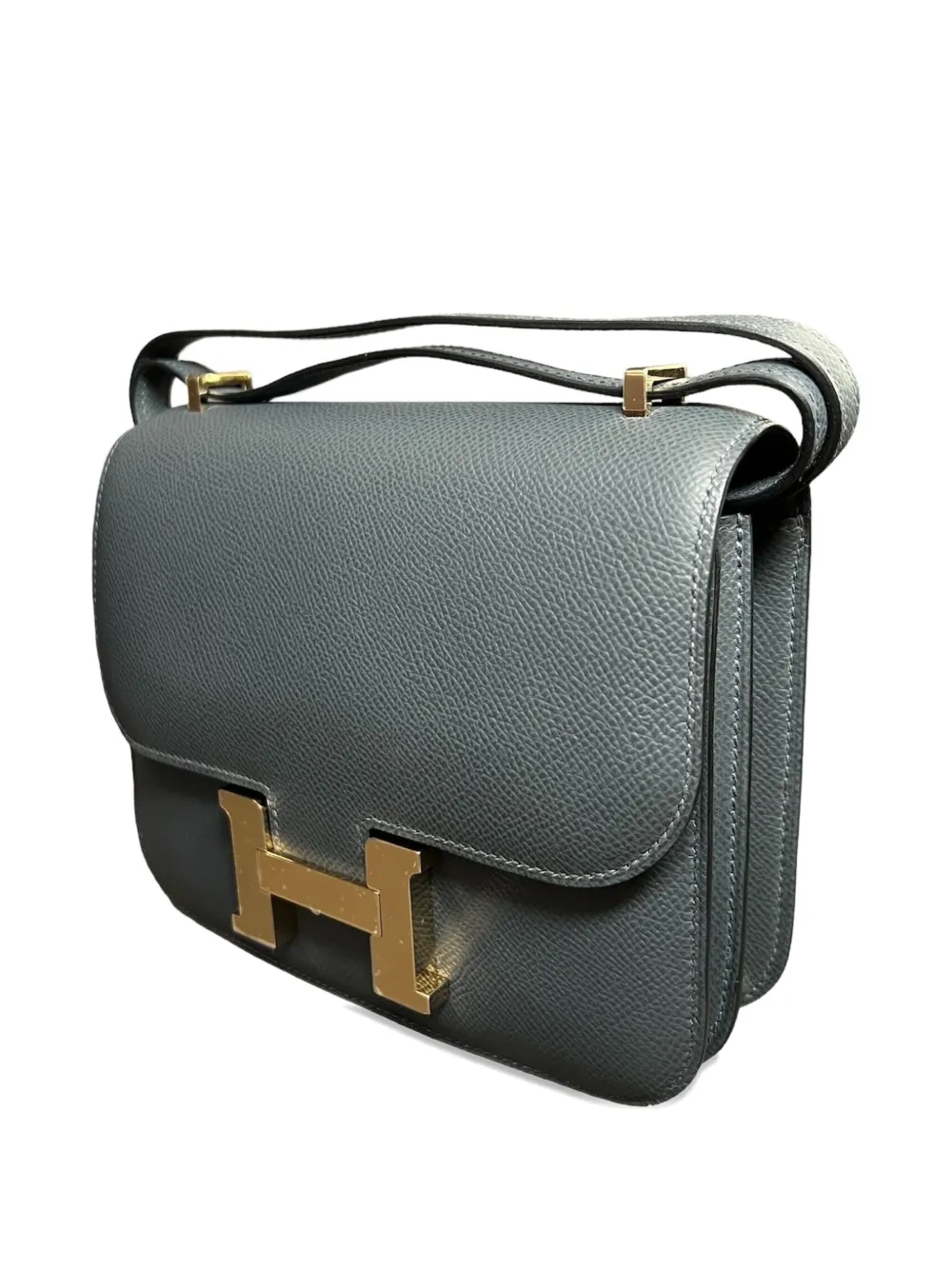 Pre-owned Hermes 2024 Constance 18 Cross Body Bag In Green