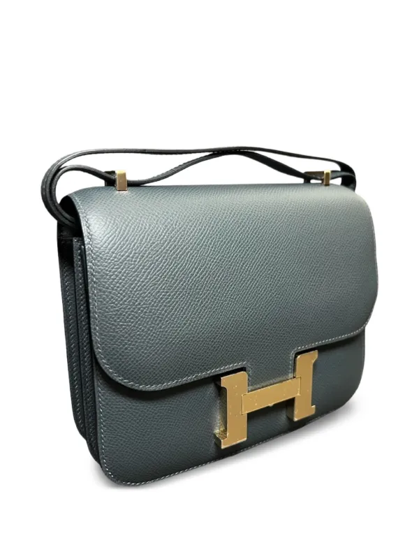 Hermès Pre-Owned Hermés Gris Misty Constance 18 Epsom Gold