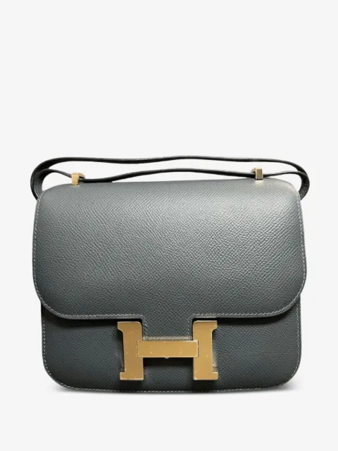 Hermès Pre-Owned Hermés Gris Misty Constance 18 Epsom Gold Hardware