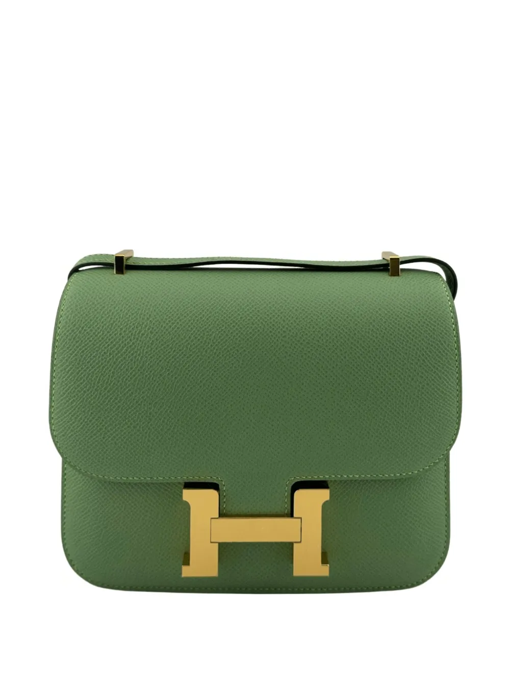Hermès Pre-Owned 2021 Constance 18 Epsom gold-hardware cross body bag | Green | Image 1