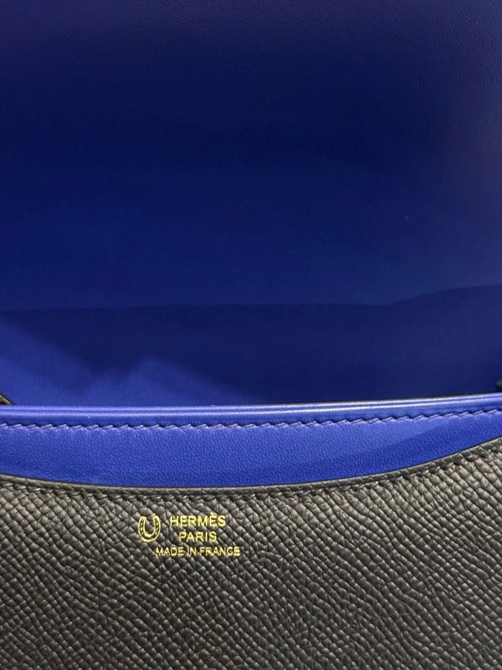 Pre-owned Hermes Constance 18 Cross Body Bag In Black