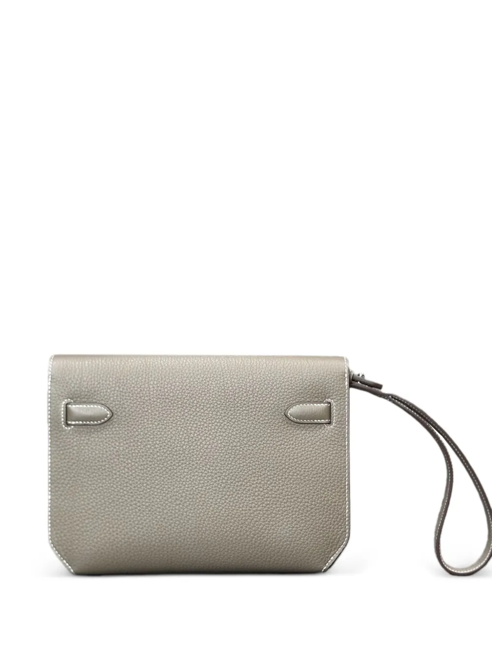 Hermès Pre-Owned Clutch Kelly Depeches 25 Etoupe in pelle Togo con elementi palladio 2024 | Uomo | Image 2