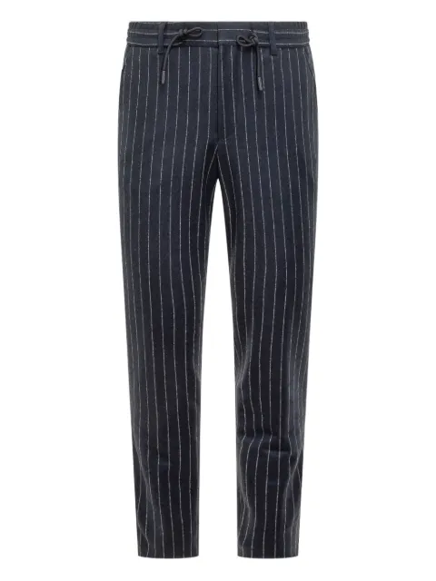 BOSS P-Perin pinstripe drawstring trousers