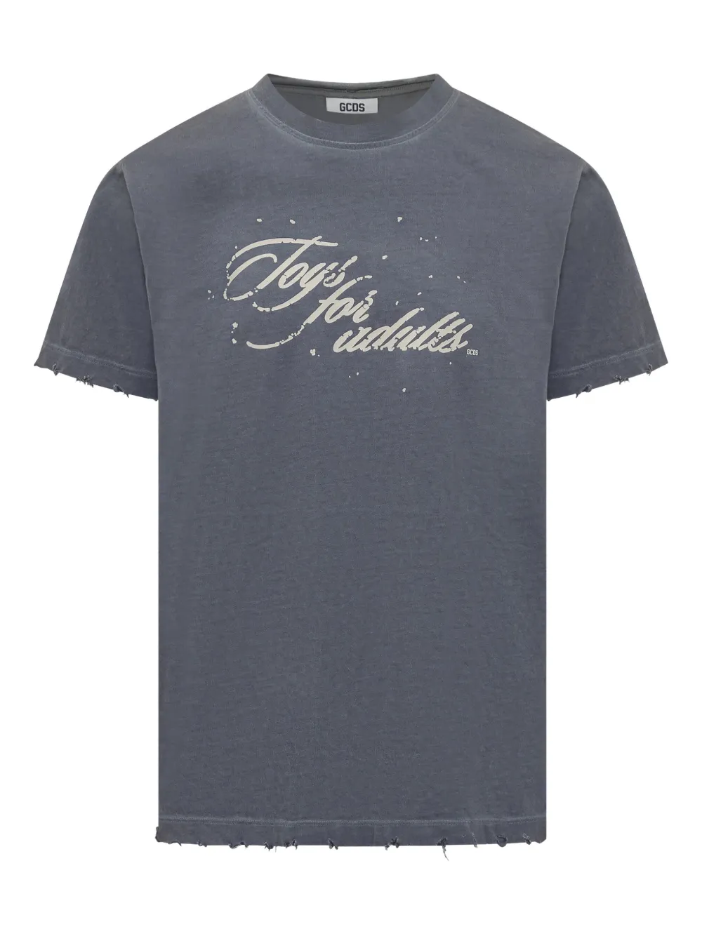 GCDS text-print T-shirt | gris | Image 1