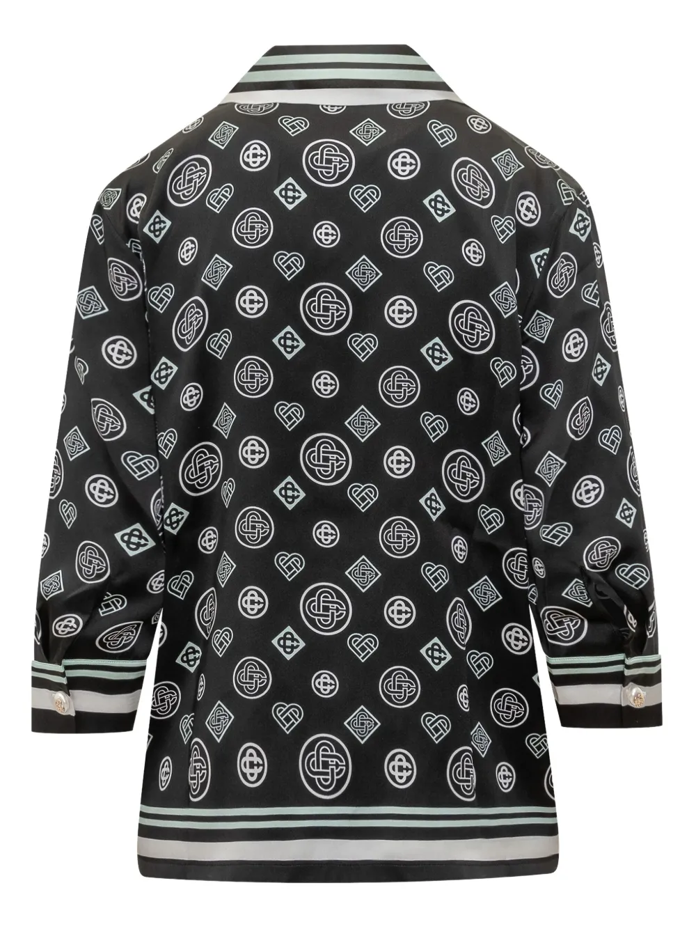 Casablanca Pyjamatop met print Zwart