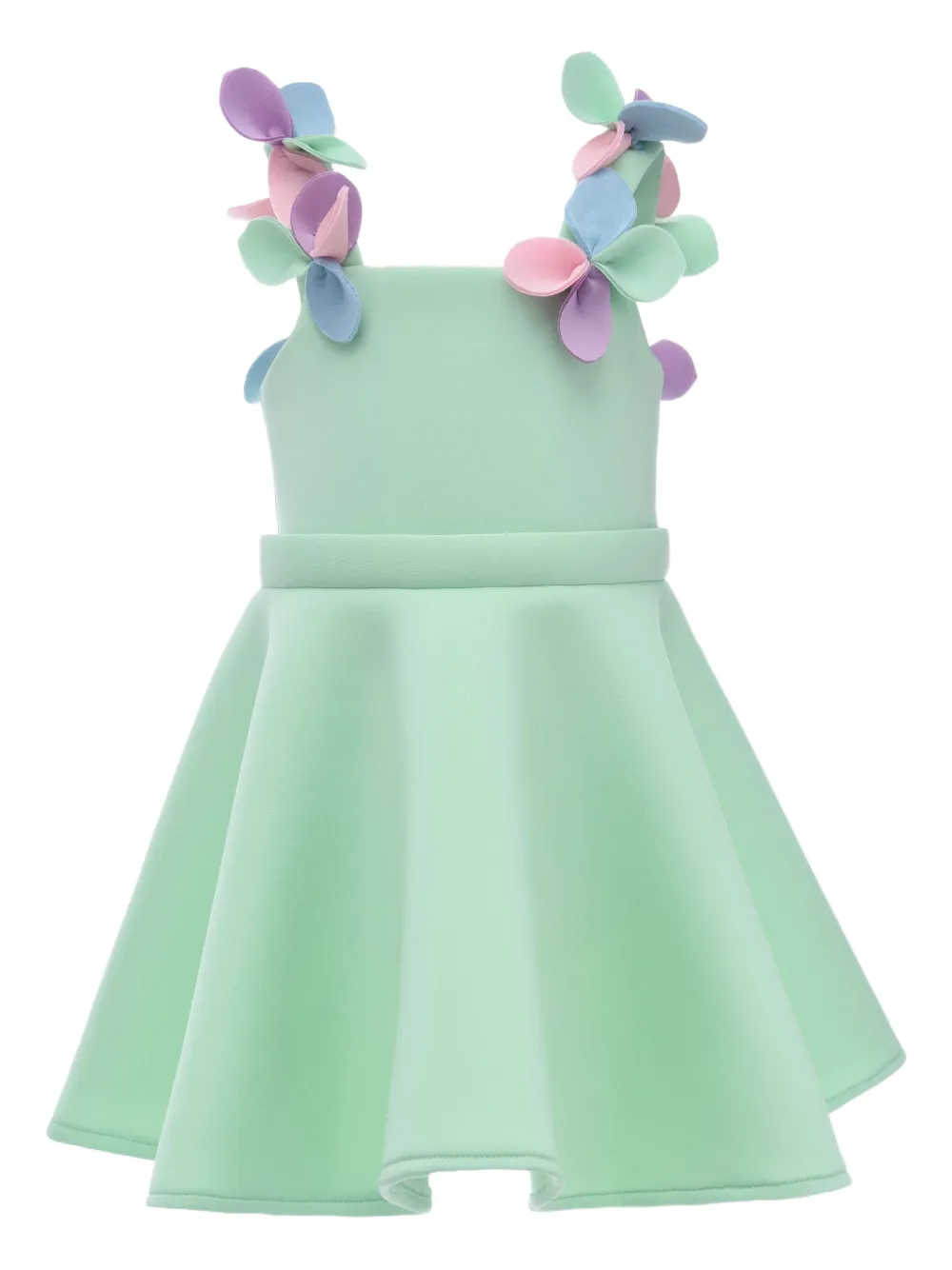 Mimi Tutu Lila Blossom floral-appliqué dress | Green | Image 1