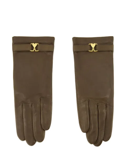 AMI Paris Ami De Coeur leather gloves