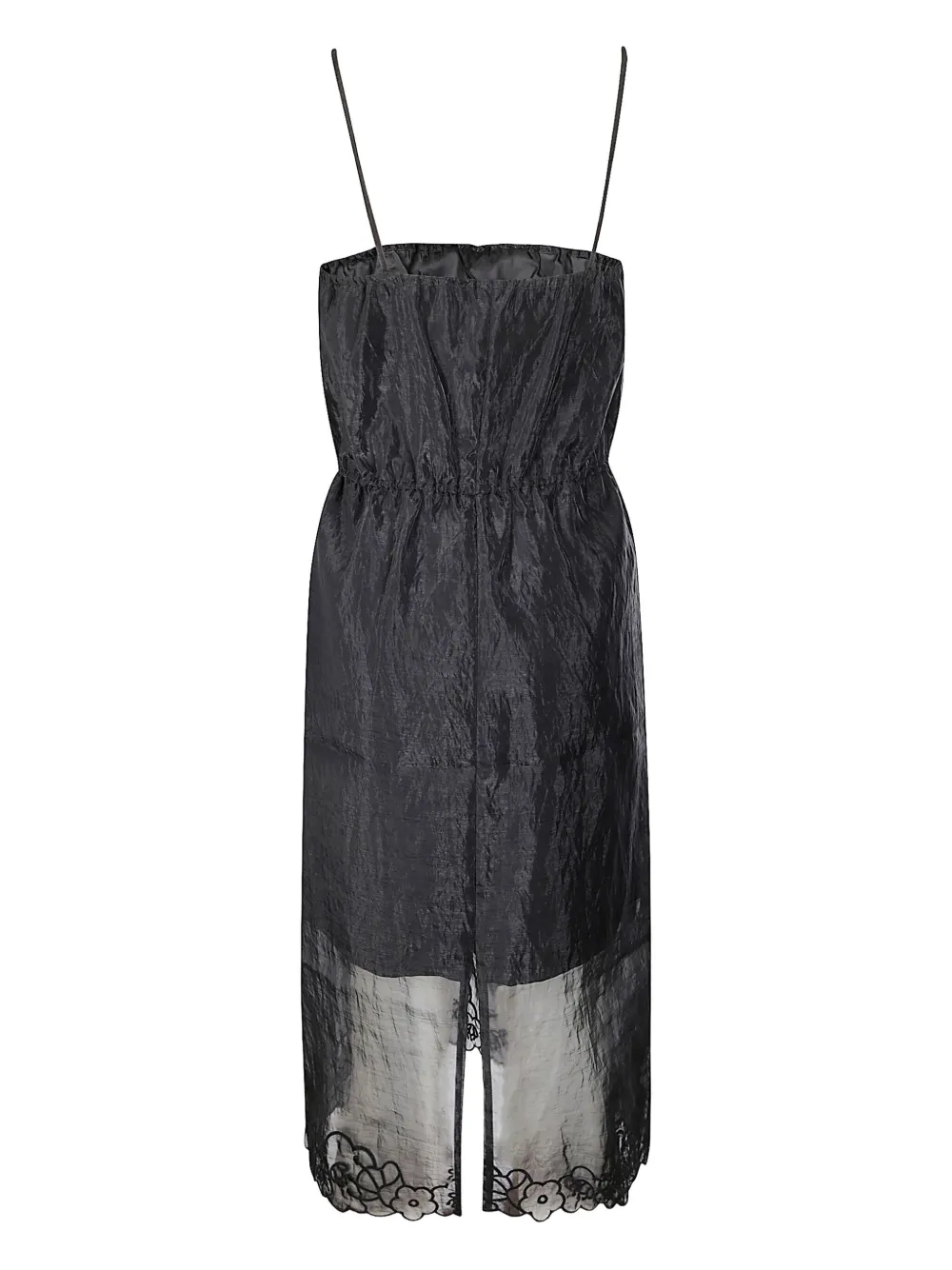 Cecilie Bahnsen Barr flower midi dress - Zwart