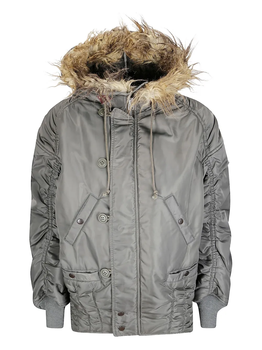Junya Watanabe Hooded Jacket In Gray