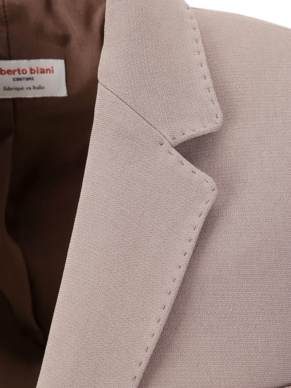 Alberto Biani Button Blazer In Nude