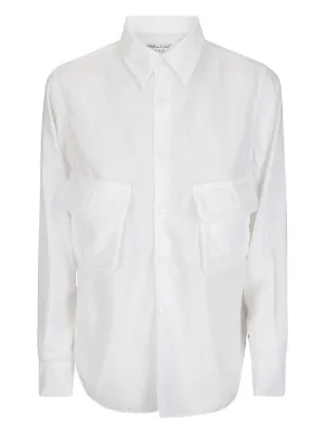 Maison Margiela Cotton Poplin Shirt | White | FARFETCH CA