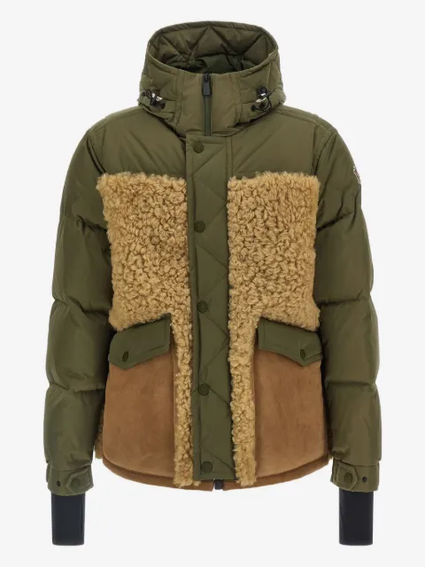 Moncler Grenoble Grifford shearling-panels puffer jacket