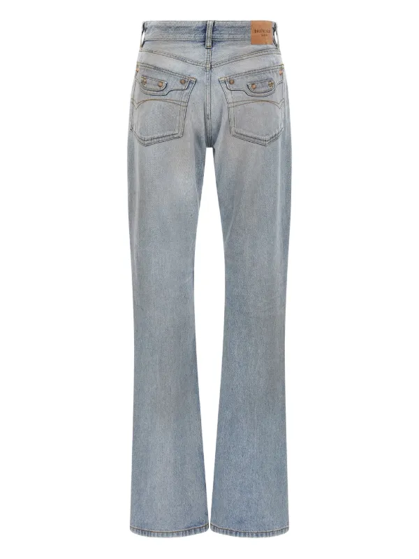 BALENCIAGA シティ Balenciaga City washed-out Denim Jeans | Blue | FARFETCH
