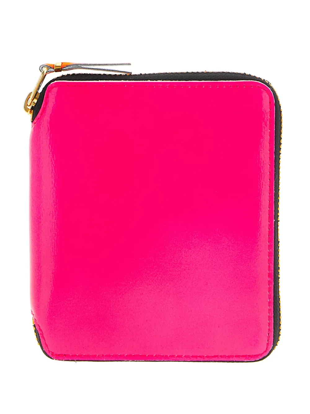 Comme Des Garçons Wallet Super Fluo zip-around leather wallet | Pink | Image 1