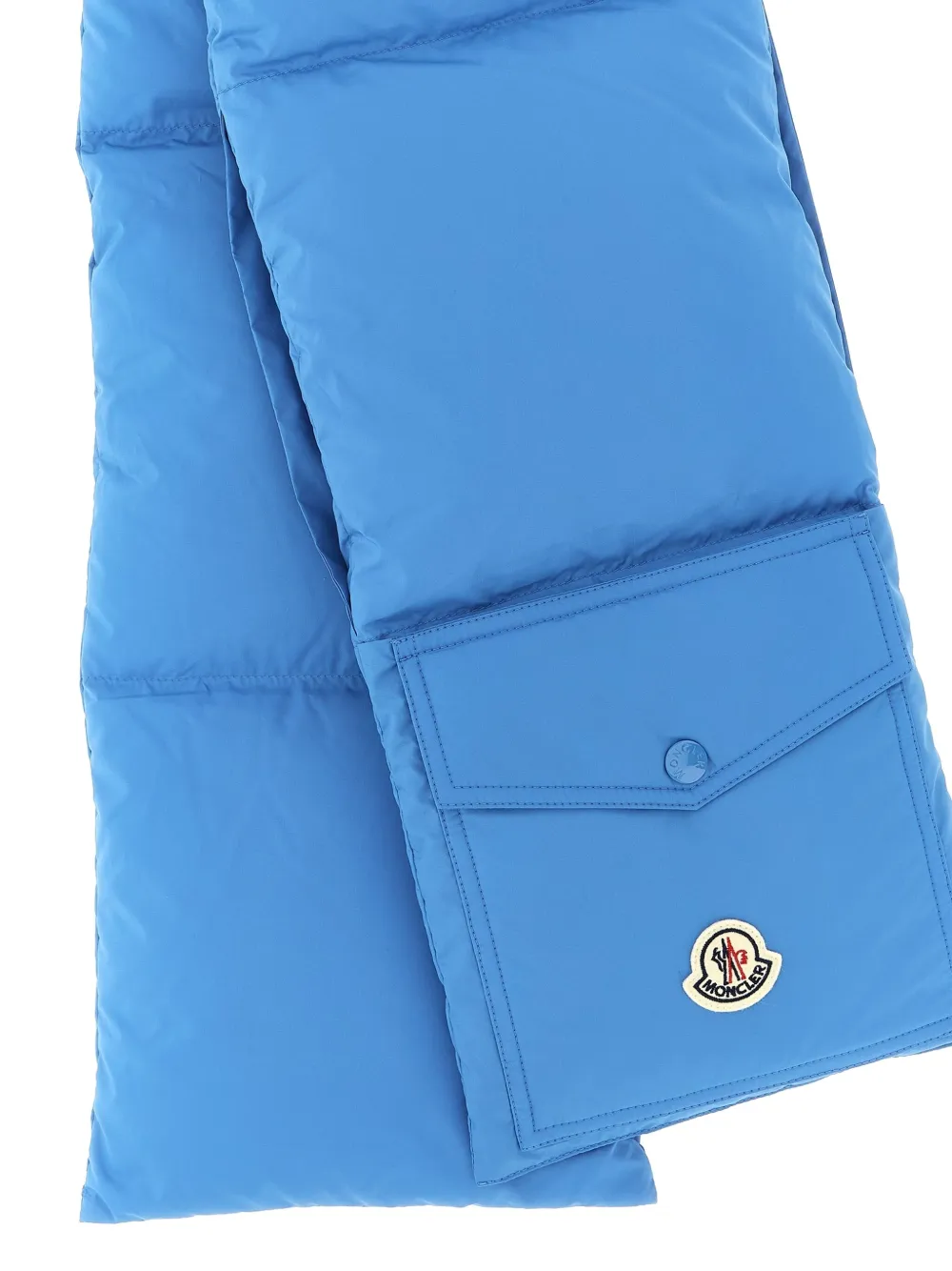 Moncler Soft Padded Neck Wrap Accessory In Blue