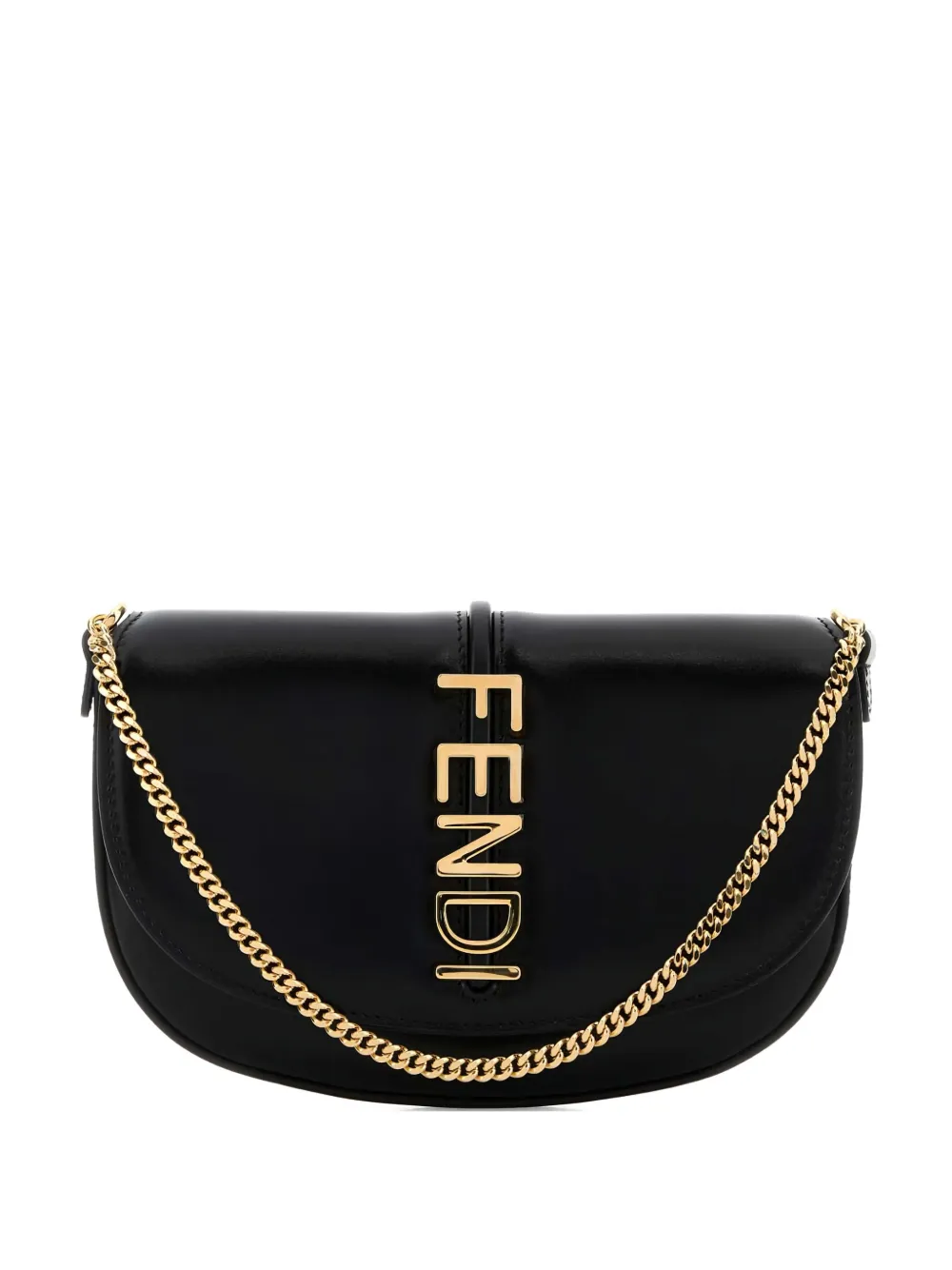 Fendi Graphy Cross Body Bag In Black