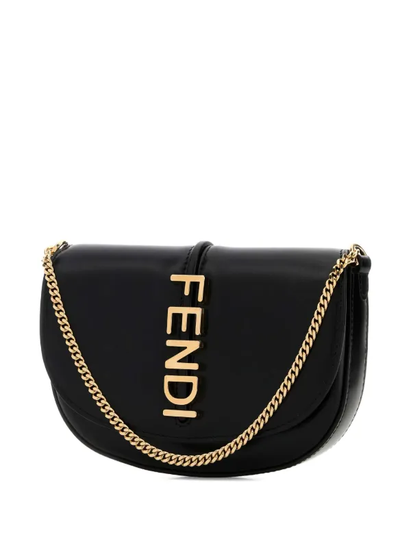 FENDI Sac à Bandoulière Fendigraphy Noir FARFETCH FR
