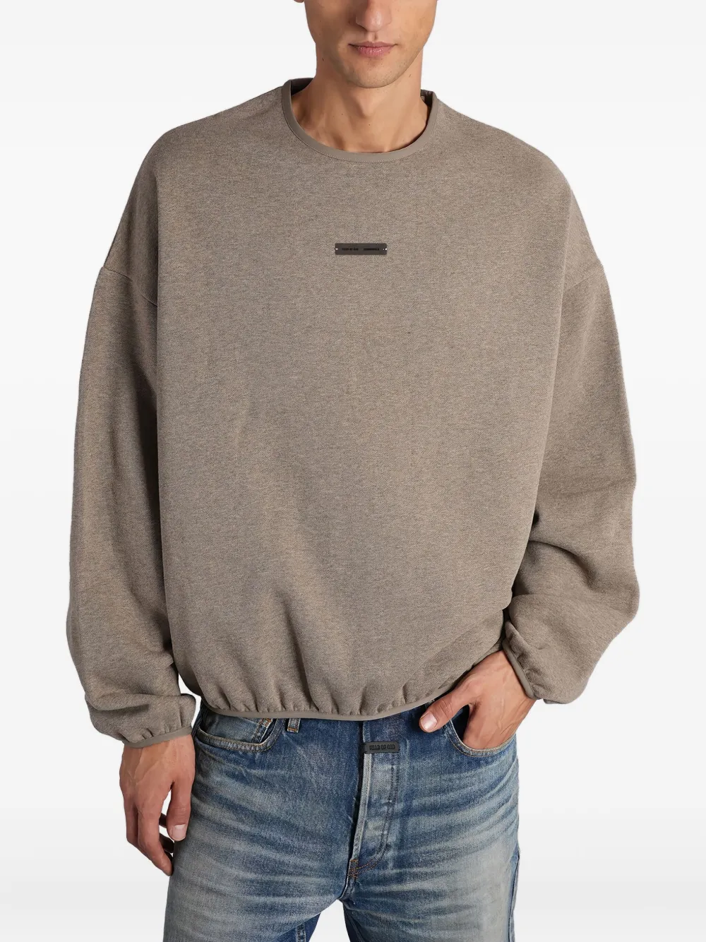 FEAR OF GOD ESSENTIALS Felpa con logo - Grigio