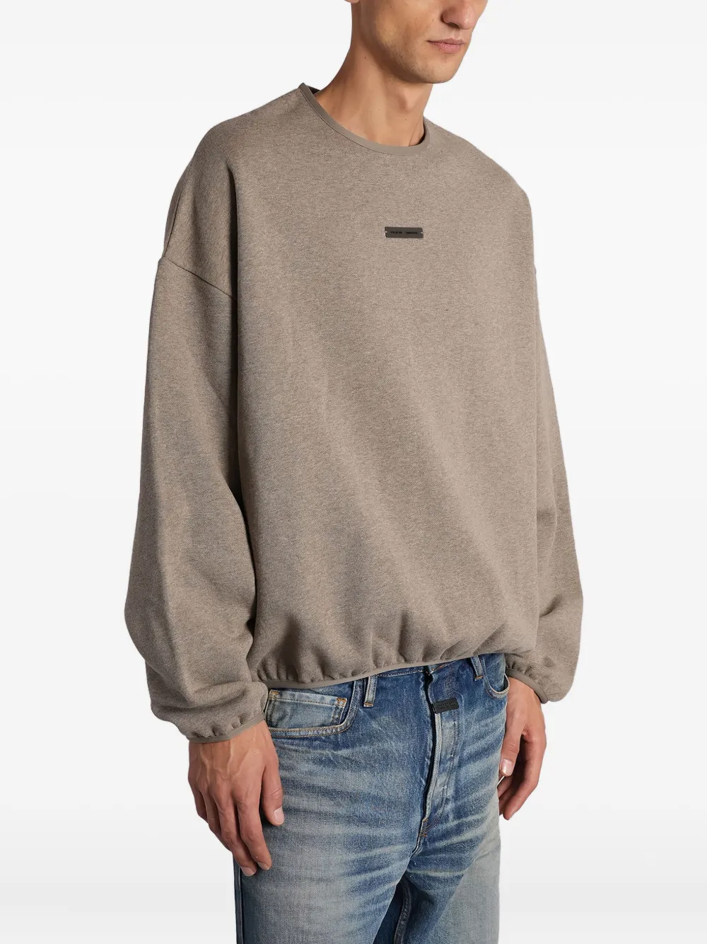FEAR OF GOD ESSENTIALS Sweater met logo Grijs