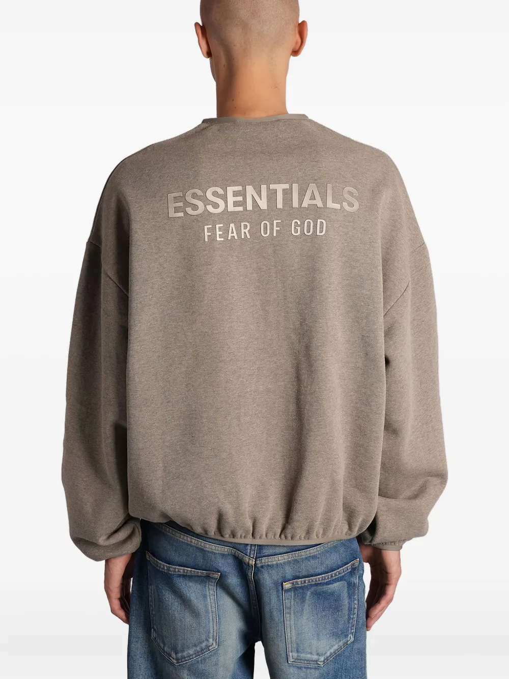 FEAR OF GOD ESSENTIALS Sweater met logo Grijs