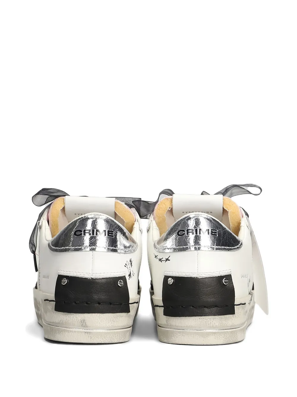 Crime London Sk8 Deluxe Lost Angel sneakers Wit