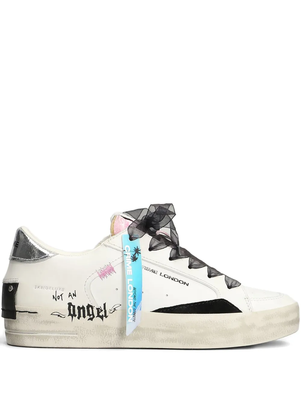 Crime London Sk8 Deluxe Lost Angel sneakers Wit