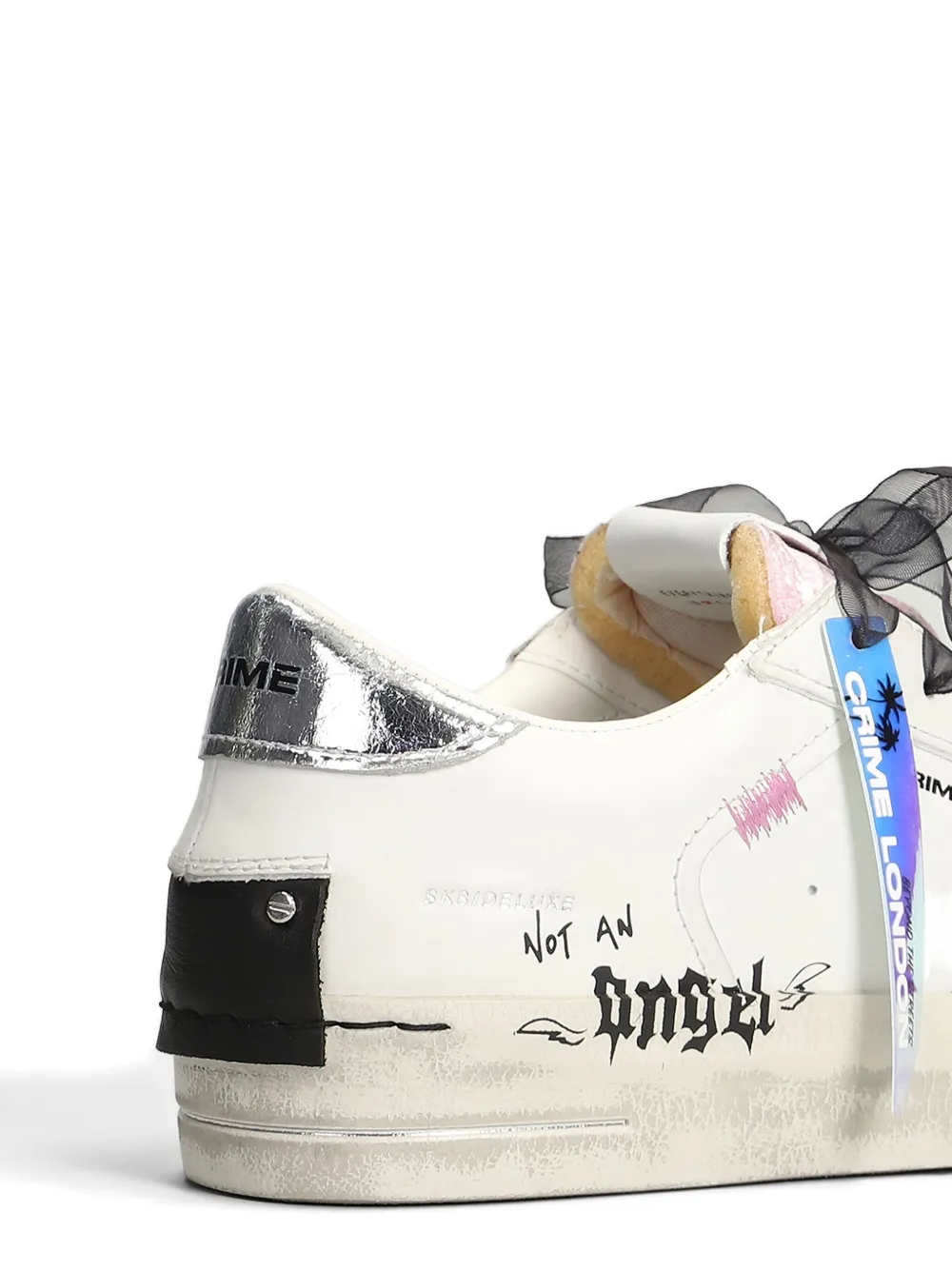 Crime London Sk8 Deluxe Lost Angel sneakers Wit