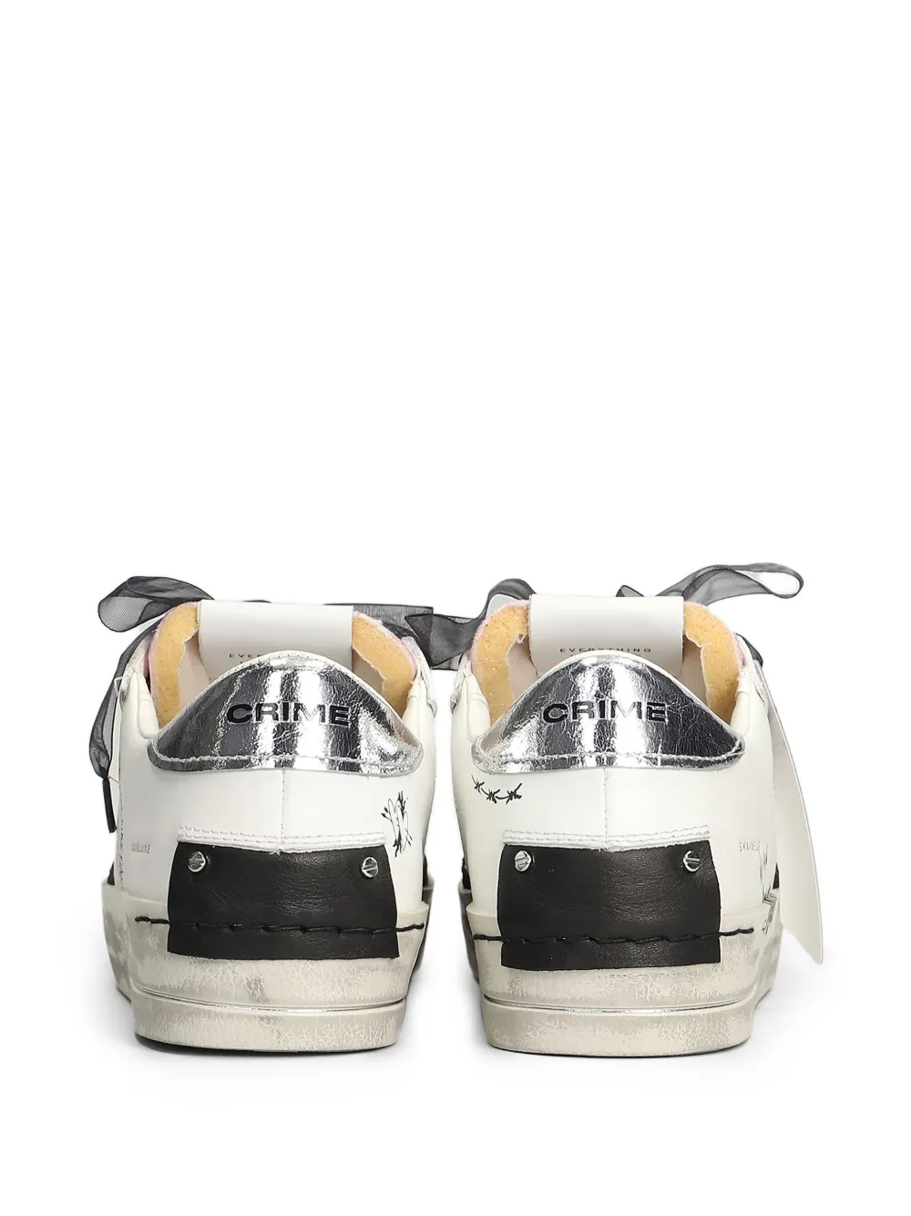 Crime London Sk8 Deluxe Lost Angel sneakers Wit